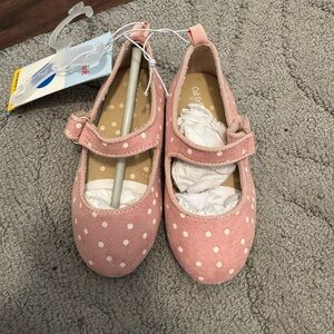 Cat & Jack Pink Polka Dot Dress Shoes